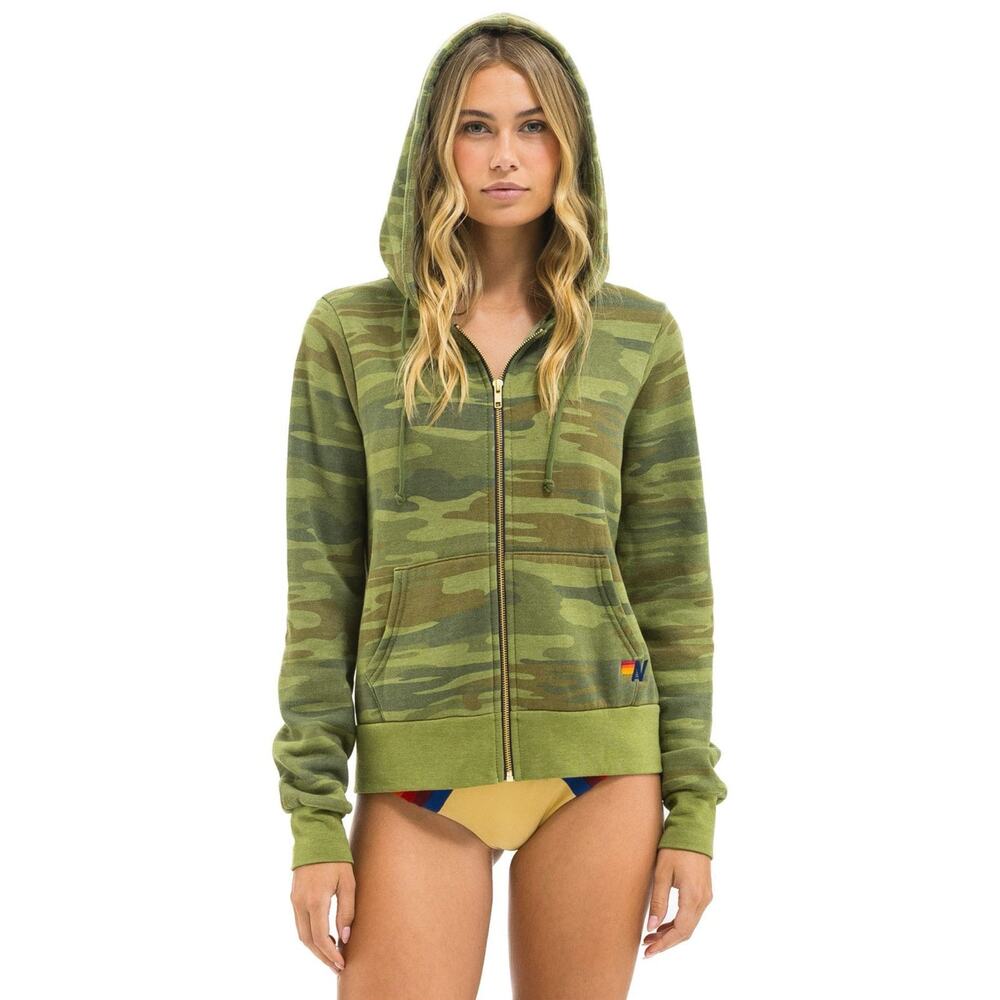 Aviator Nation Bolt Hoodie Camo Size XS $189 MSRP